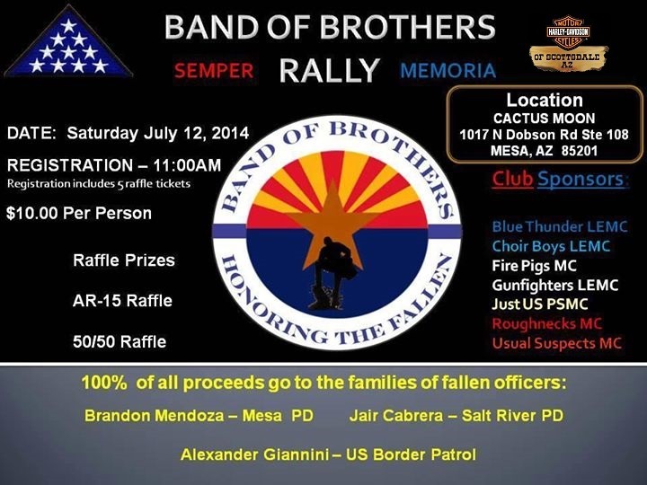 July 12, 2014 Band of Brothers Motorcycle Rally TEAM Arizona