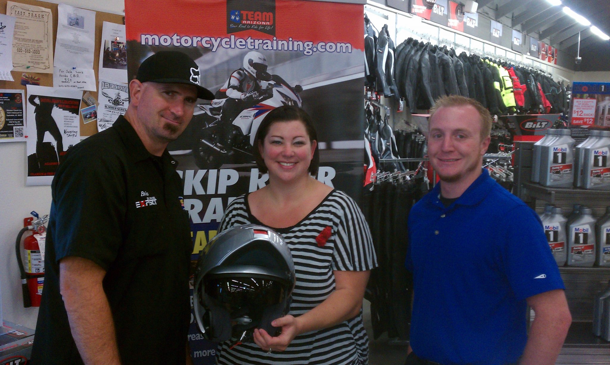 Patti Hammond Allstate Motorcycle Helmet Raffle Winner 2012 Q2